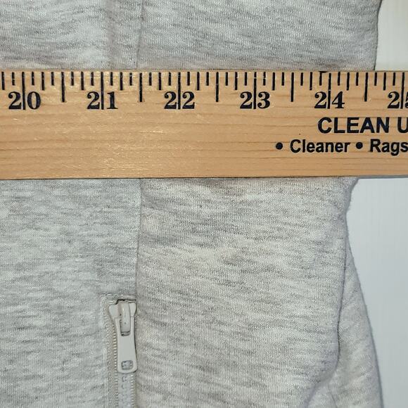 Three Dots Knit Puffer Jacket Full Zip Womens Sz XL Oatmeal Cream Zip Pockets - Picture 14 of 15